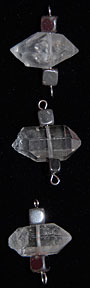 Quartz Point with Hematite Cubes